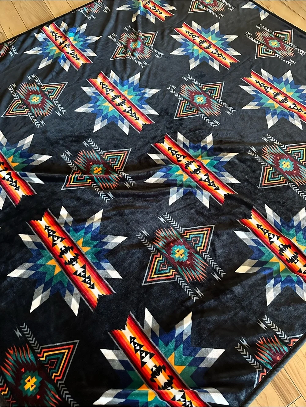 Full size 76” x 84” reversible plush blanket